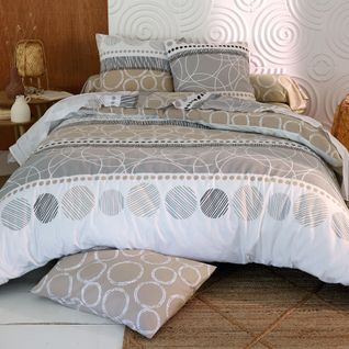 Taie Sac 50x70 Beige En Coton