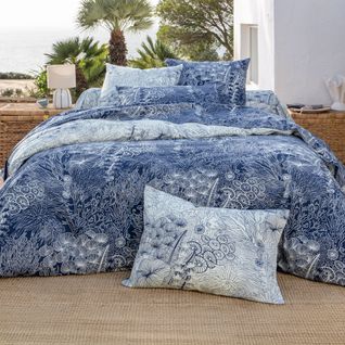 Taie Sac 63x63 Bleu Marine En Coton