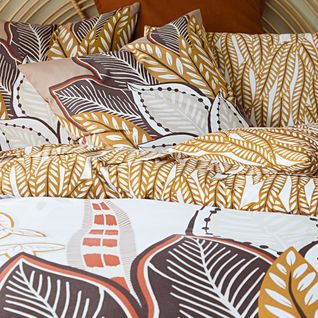 Housse De Couette 200x200 Beige En Coton