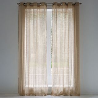 Voilage 145x260 Beige En Polyester