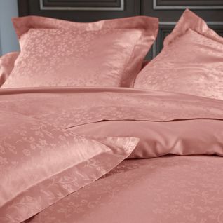 Housse De Couette 140x200 Rose Poudré En Coton