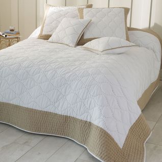 Plaid 150x150 Beige En Coton