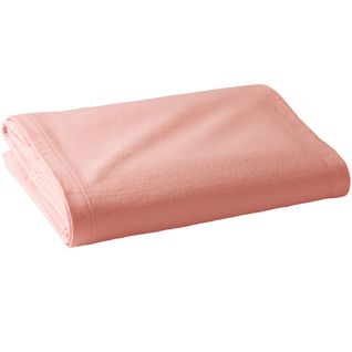 Couverture Tempérée 240x260 Orange Peche En Coton