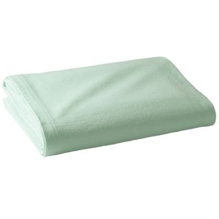 Couverture Tempérée 180x220 Vert Amande En Coton