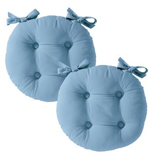 Lot De 2 Galette 36 Eu Bleu Denim En Coton