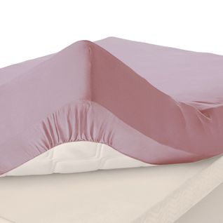 Drap-housse Grand Bonnet 140x200x40 Rose Poudré En Coton