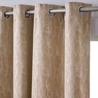 Rideau 135x240 Beige En Polyester