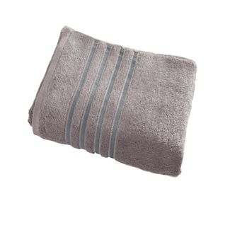 Serviette De Toilette 50x100 Gris Silex En Acrylique