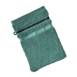 Lot De 2 Gant De Toilette 15x21 Vert Eucalyptus En Acrylique