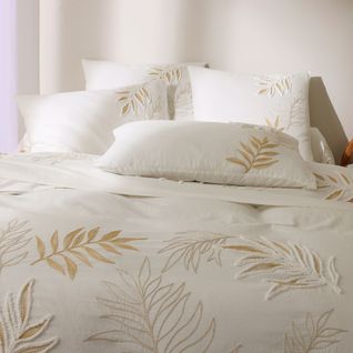 Housse De Couette 260x240 Blanc En Coton