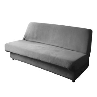 Housse Clic-clac 2 Places Gris Anthracite En Polyester