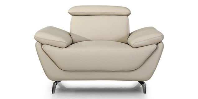 Fauteuil En Cuir Lea Beige