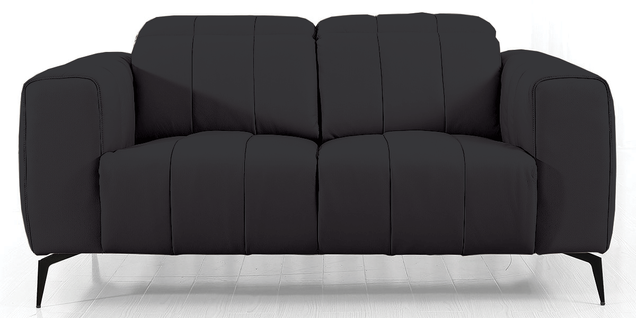 Canapé 2 Places Cuir Kiko Noir
