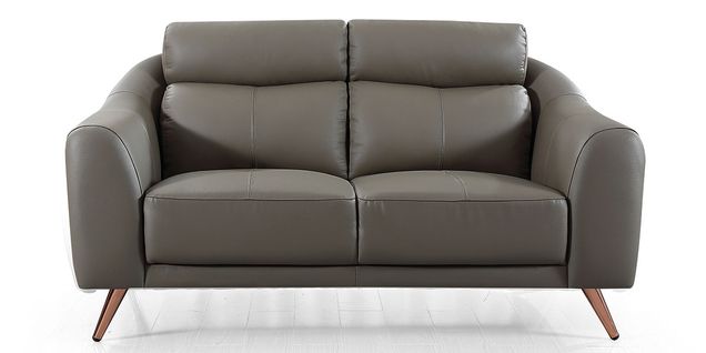 Canapé 2 Places En Cuir Sianna Marron - Angle Droit