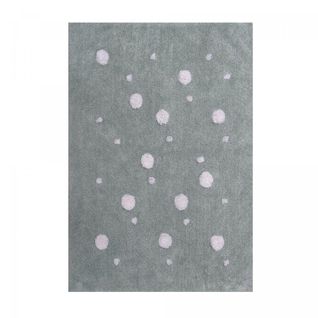 Tapis Enfant 160x230 Rectangle Fait Main En Coton Gris Coronda