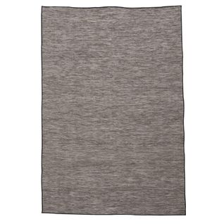 Tapis Extérieur 160x220 Tissé Kilim Gris Foncé Chinaio