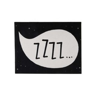 Tapis Enfant 95x125 Rectangle Tissé Noir Sleepty