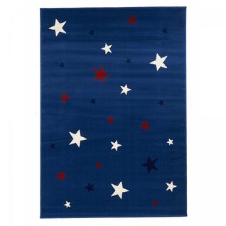 Tapis Enfant 60x110 Rectangle Tissé Crème Lyn1 Nightsky