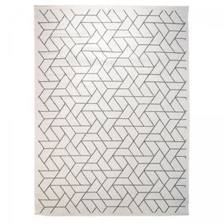 Tapis Extérieur, Kilim Reversible 160x230 Lyn2 R Reversible Gris Et Crème