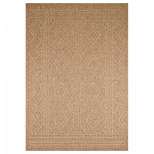 Tapis Extérieur 50x80 Tissé Kilim Beige Jute Art 3
