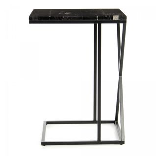 Table Basse Semi Artisanal En Marbre Eje 35x45 Noir