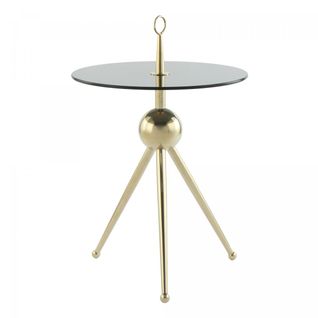 Table Basse Fait Main En Acier Inoxydable Ero 46x46 Crème