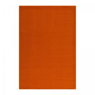 Tapis Salon 160x230 Tissé Orange Rectangle Motif Uni Nossa