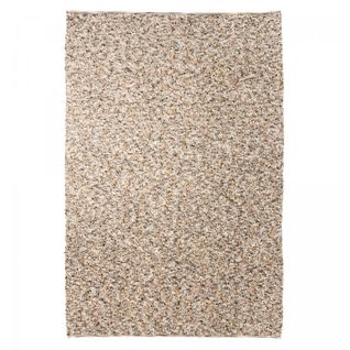 Tapis Salle De Jeux 200x300 Fait Main En Laine Beige Et Gris Motif Simple