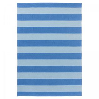 Tapis Extérieur 140x200 Kilim Fait Main Bleu Et Bleu Ciel Lille