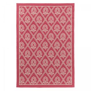 Tapis Extérieur 200x280 Kilim Fait Main Rouge Et Blanc Porster