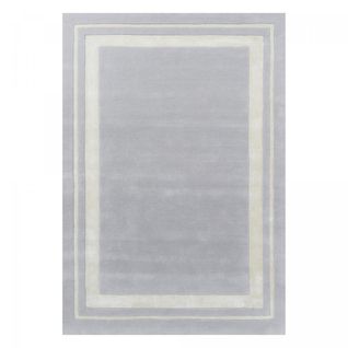 Tapis Salon 170x240 Fait Main En Laine Gris Rectangle Motif Simple Redook