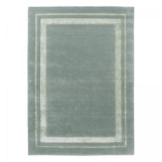 Tapis Salon 200x280 Fait Main En Laine Vert Rectangle Motif Simple Redook