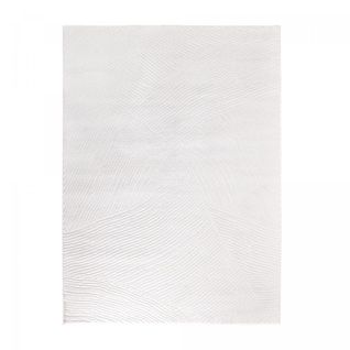 Tapis Chambre 80x150 Tissé Crème Rectangle Motif Uni Damcia