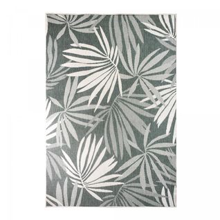 Tapis Extérieur, Kilim Reversible 120x170 Lyn2 Am Reversible Vert Et Crème
