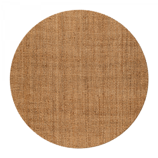 Tapis Rond  ∅100cm En Jute Tissé Main Lyn47 Jute B Marron Motif Uni
