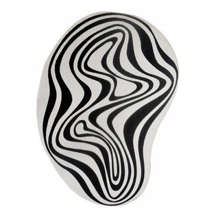 Tapis Rond D'extérieur, Kilim Reversible 160x230 Al Reversible Noir Et Blanc