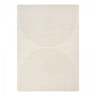 Tapis Salon Demilu 240x340 Cm Crème - Tapis Salle à Manger Doux Et Soyeux