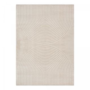 Tapis Salon Demilu 240x340 Cm Beige - Tapis Salle à Manger Doux Et Soyeux