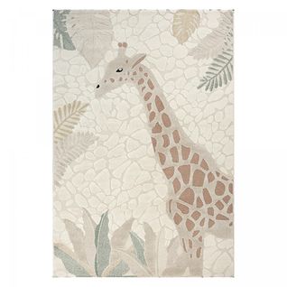Tapis Enfant Lyn9 Gir Af 80x150 Cm Crème - Tapis Facile D'entretien, Doux Et Soyeux