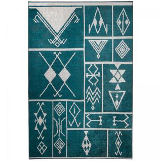 Tapis De Cuisine 120x170 Lyn11 Etnik Vert, Facile D'entretien