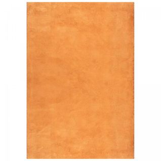 Tapis Salle De Bain 60x110 Lyn10 Lavable Orange Uni, Tapis Shaggy à Longs Poils