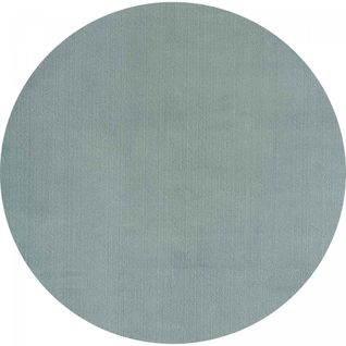 Tapis Rond Salon D.200cm Lyn10 Lavable Bleu Uni, Tapis Shaggy à Longs Poils