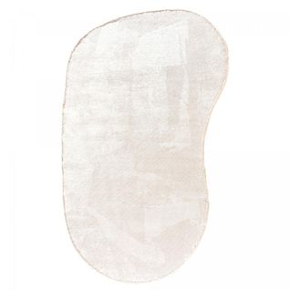 Tapis Salon Kilim En Coton, 200 X 250 Cm, Forme Originale, Blanc Et Créme