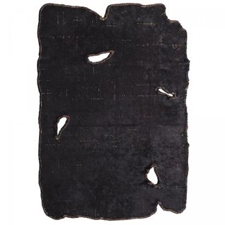 Tapis Salle à Manger Kilim En Coton, 240 X 340 Cm, Forme Originale, Noir Et Gris