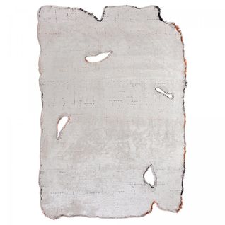 Tapis Grand Salon Kilim En Coton, 240 X 300 Cm, Forme Originale, Écru Et Gris