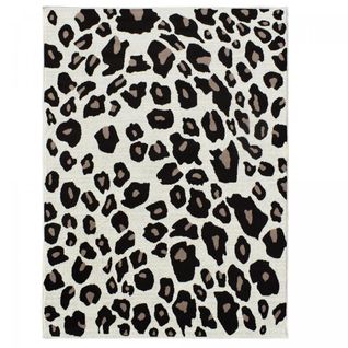 Tapis Chambre 120x170 Lyn1 Leopard Beige Et Marron Motif Félin Tacheté