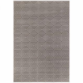 Tapis Salon 200 X 280 Cm, Beige, Gris, Motif Géométrique Original, Entretien Facile, Tourmaline
