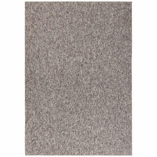 Tapis Salon 200 X 290 Cm, Motif Faux Uni, Beige Et Gris, Poils Ras Confortable, Roccco