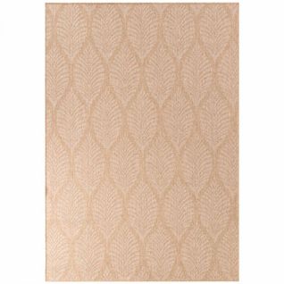 Tapis Exterieur 120 X 170 Cm Beige, Kilim Nature Floral, Structure Plate Authentique, Dinav