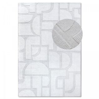 Tapis Salon 80x250cm Laine Ecru Alexis